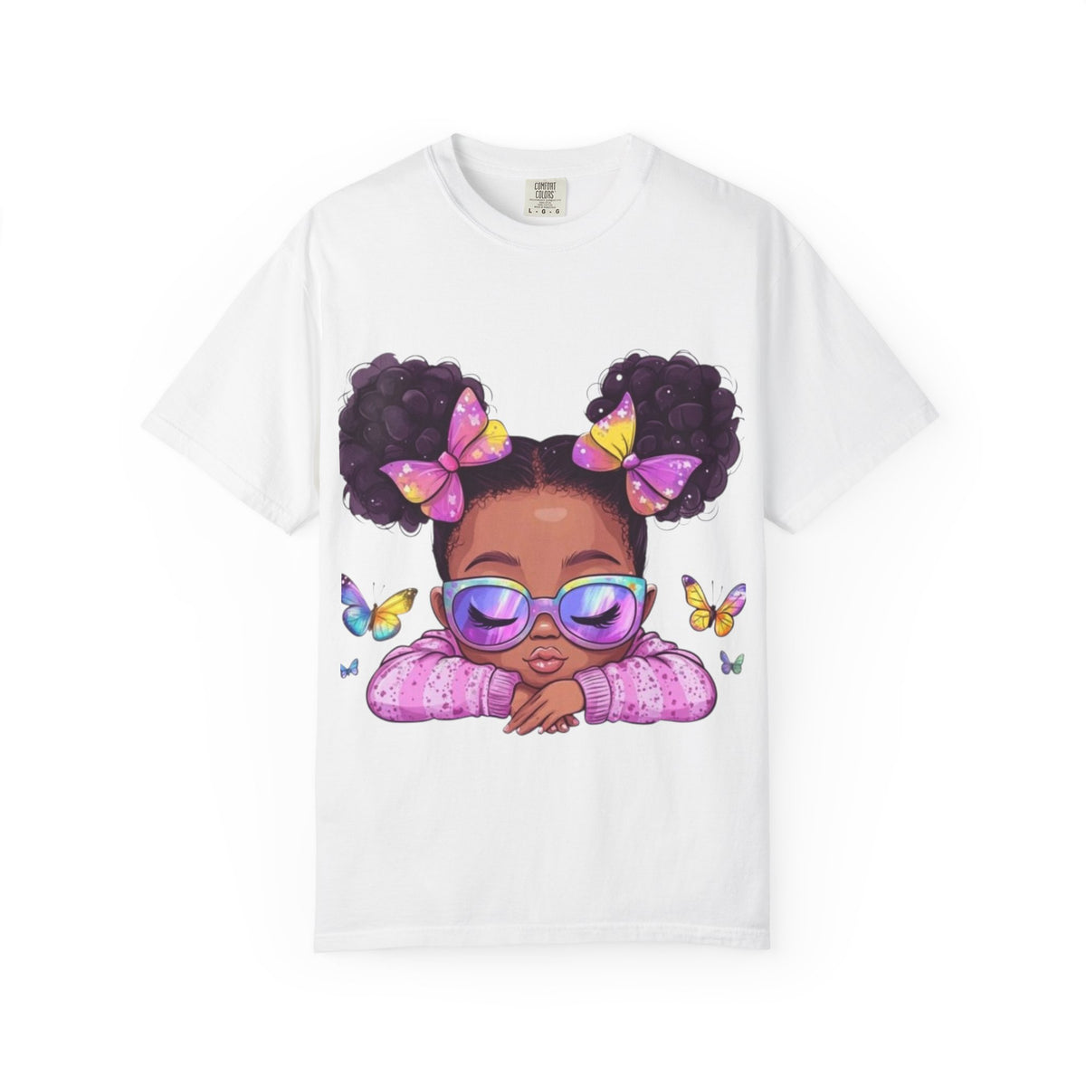 girls butterfly graphic tee