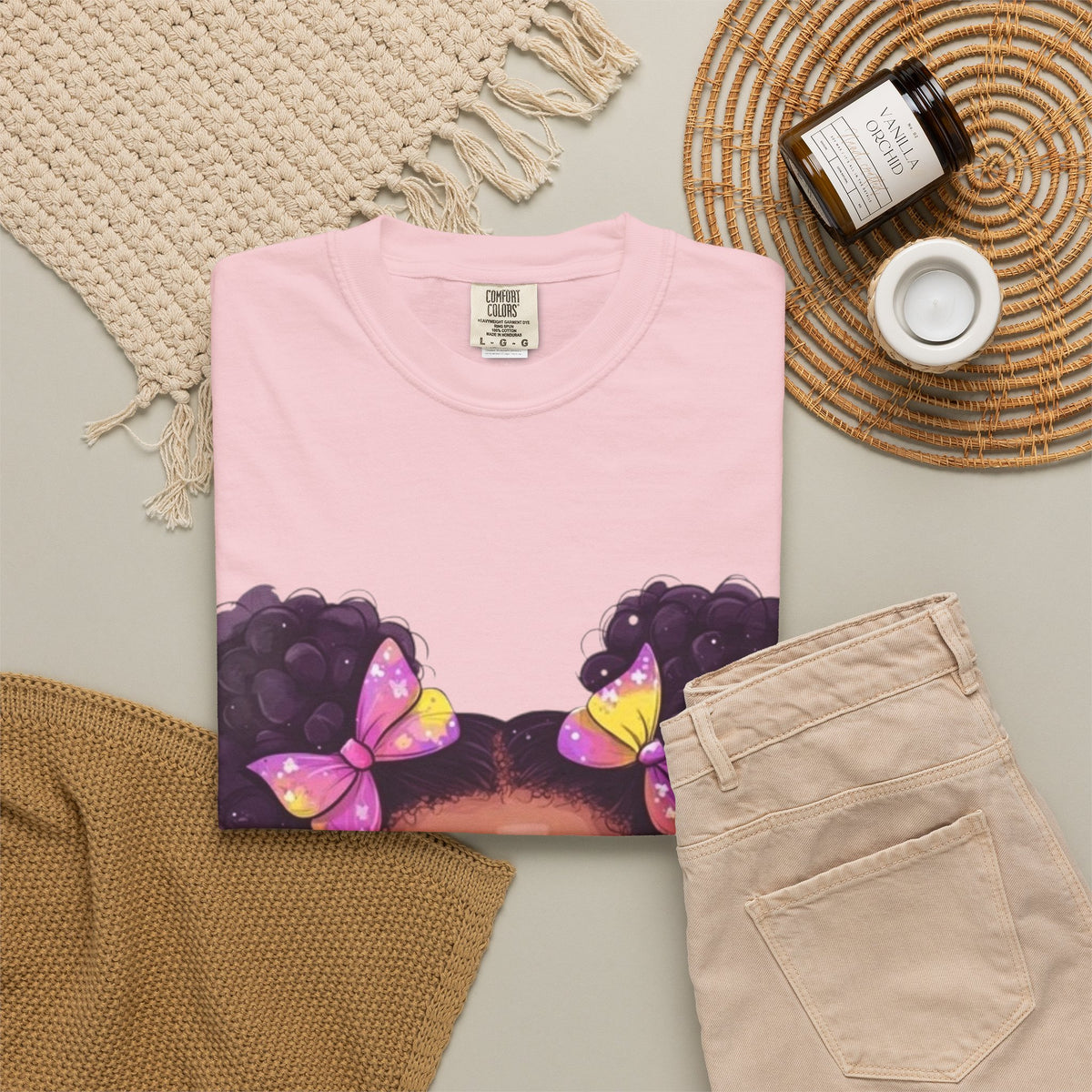 girls butterfly graphic tee