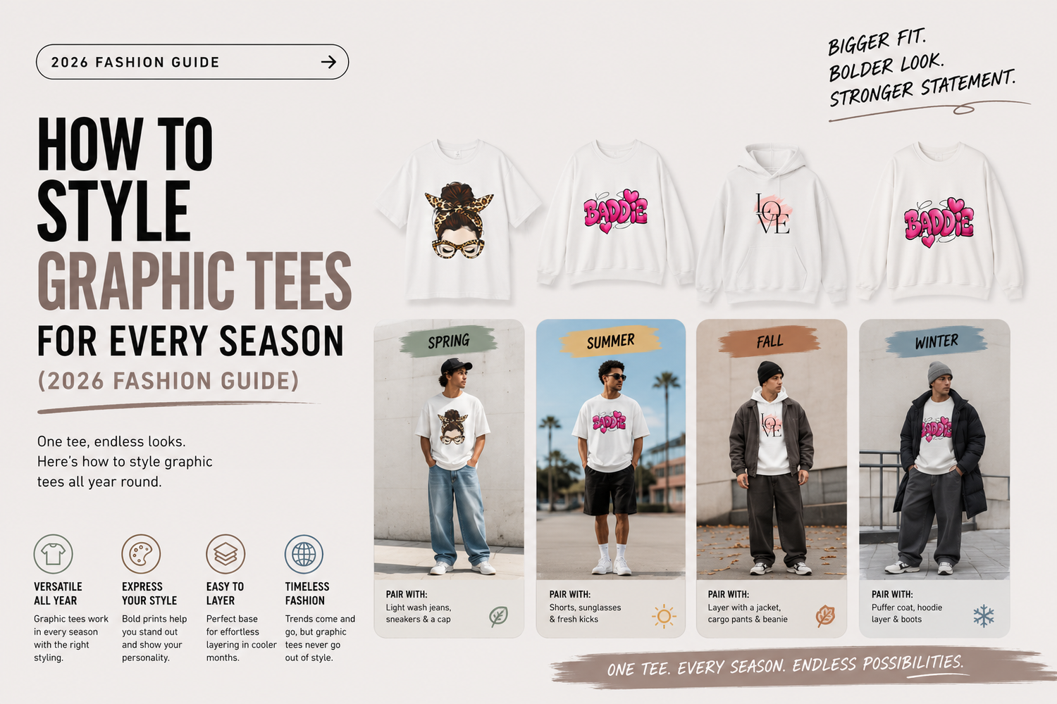 How to Style Graphic Tees for Every Season (2026 Fashion Guide)