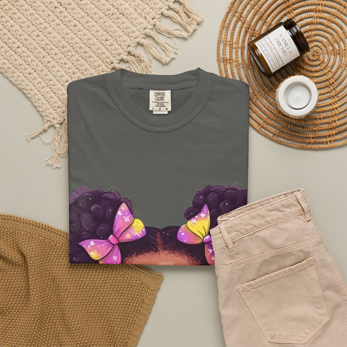 girls butterfly graphic tee