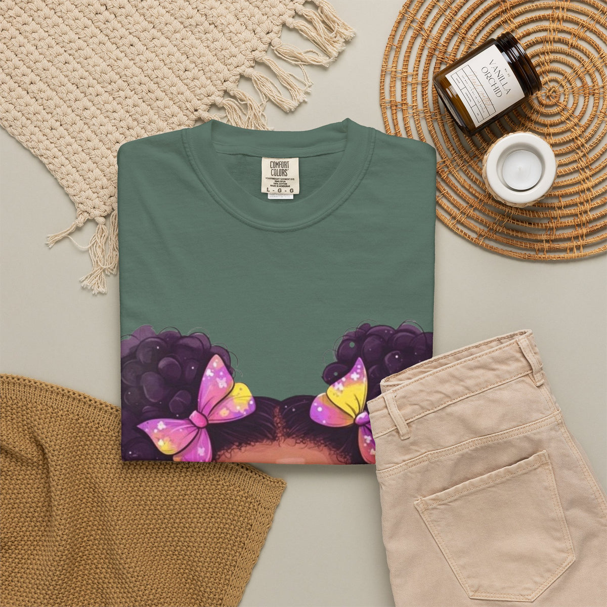 girls butterfly graphic tee