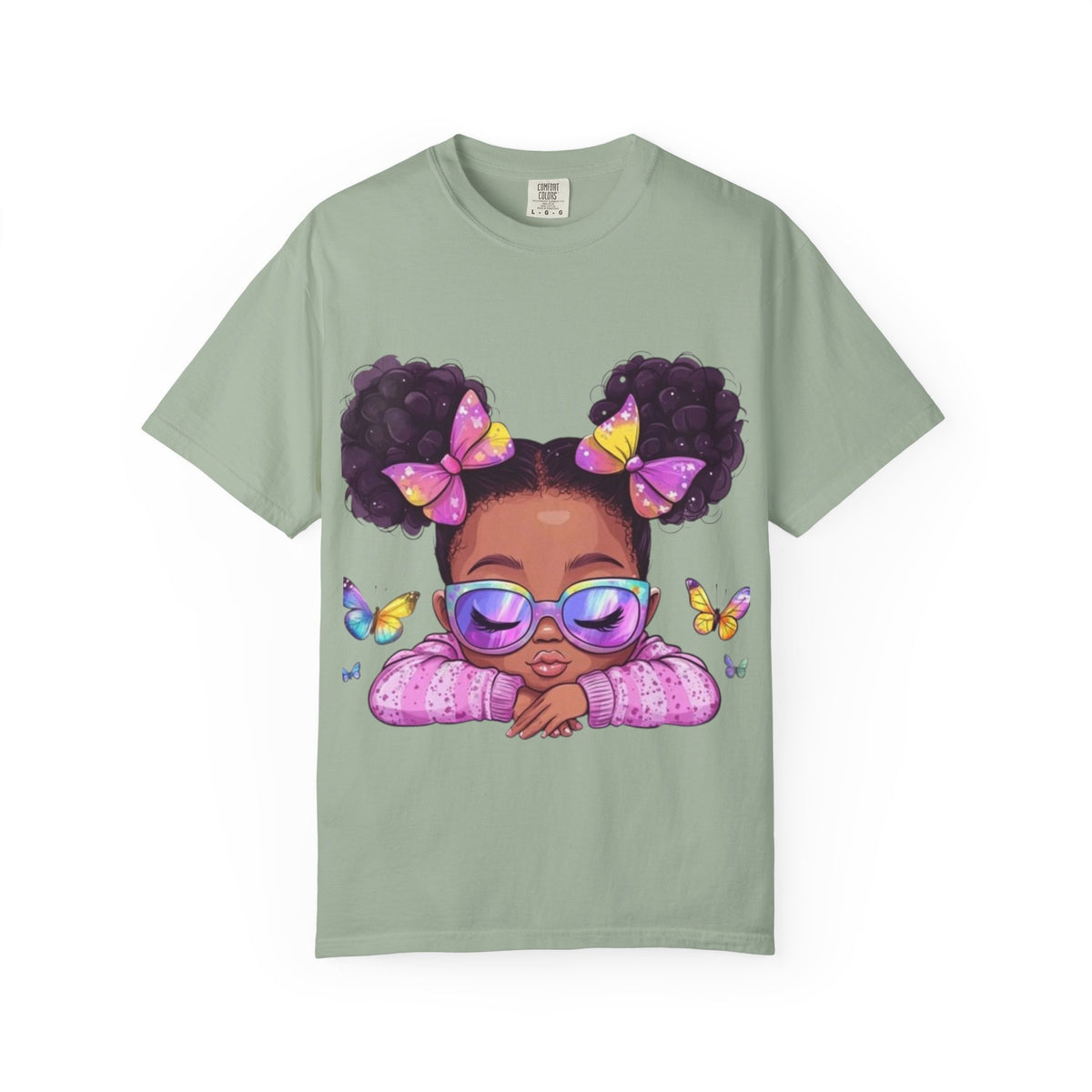 girls butterfly graphic tee
