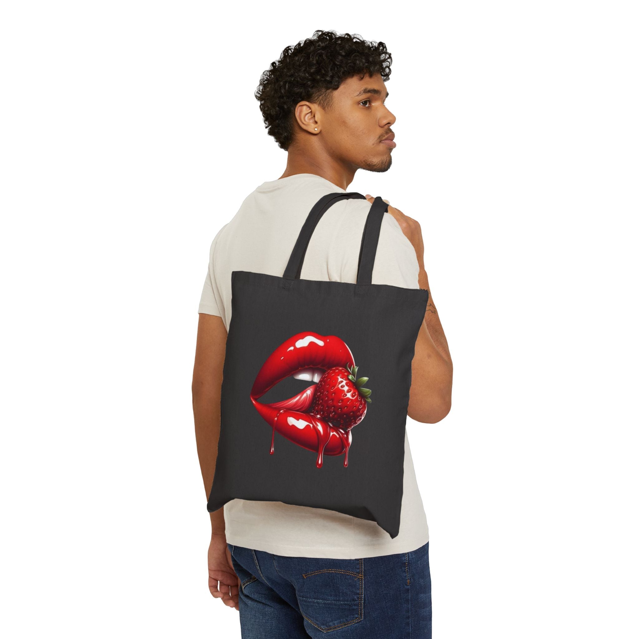 MENTALLY 00 Tote | Ultra-Condensed Grotesk, Minimal Text Streetwear