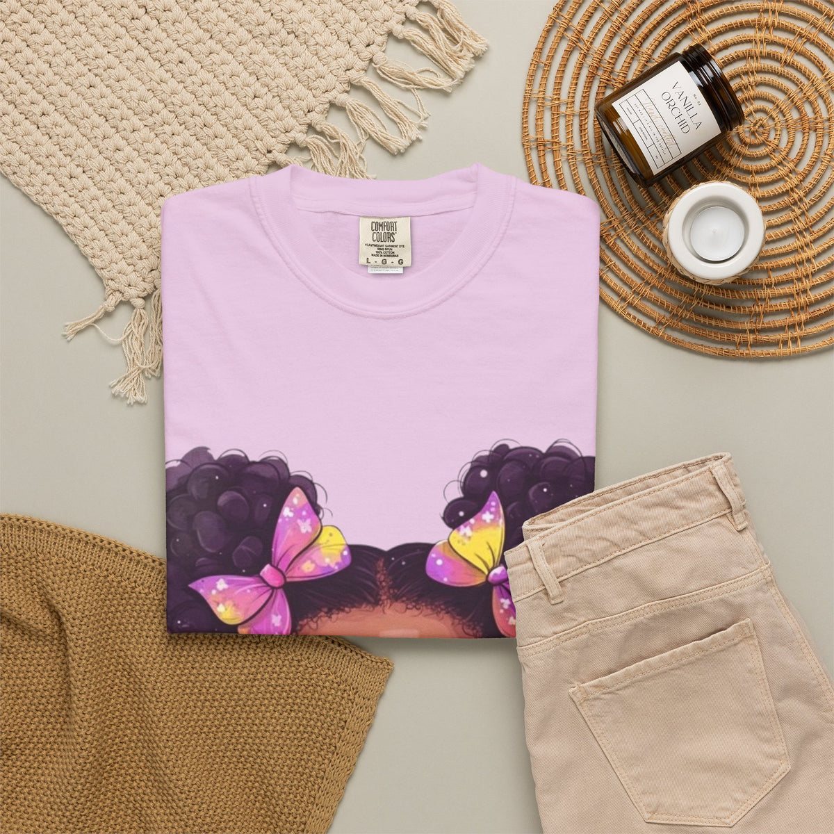 girls butterfly graphic tee