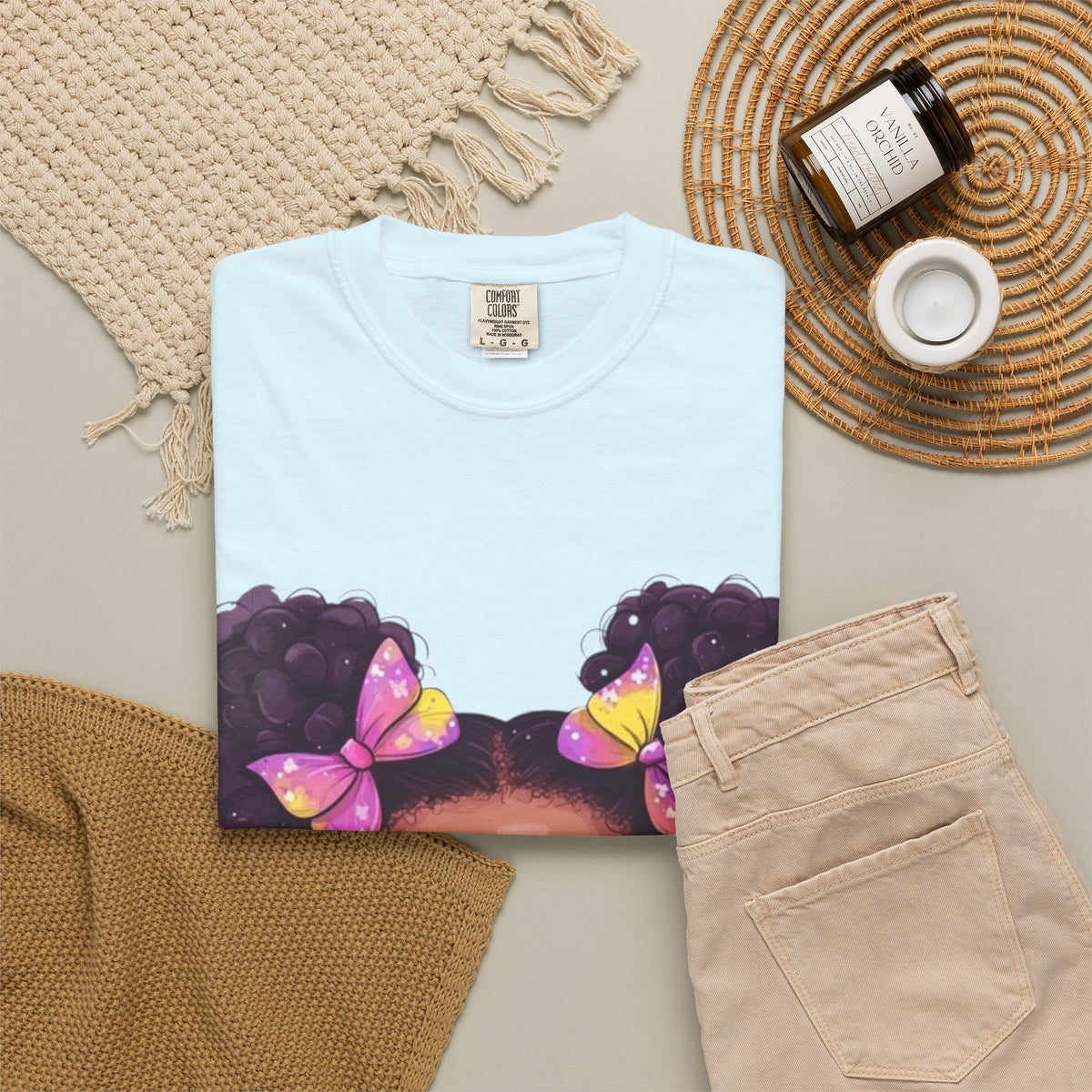 girls butterfly graphic tee