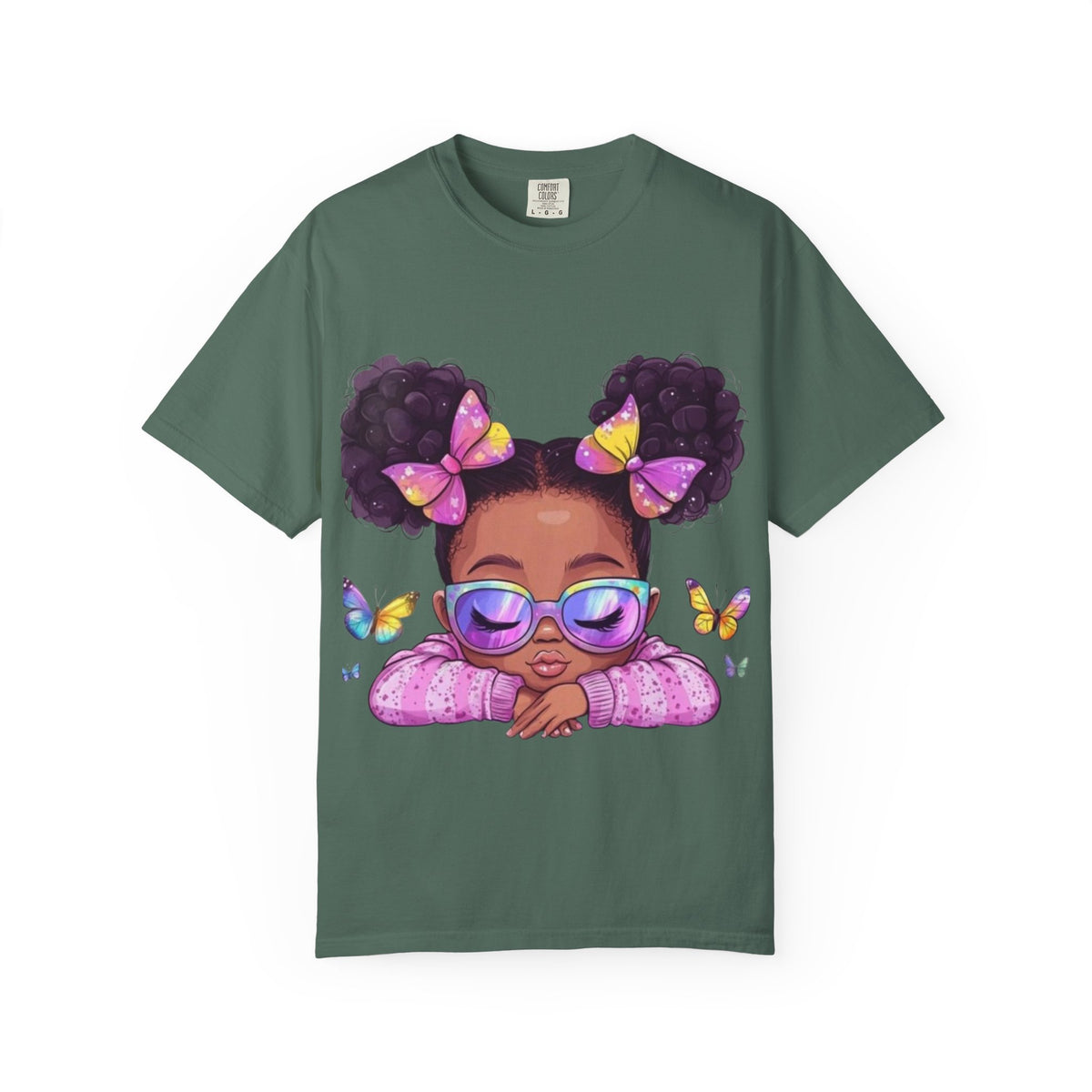 girls butterfly graphic tee