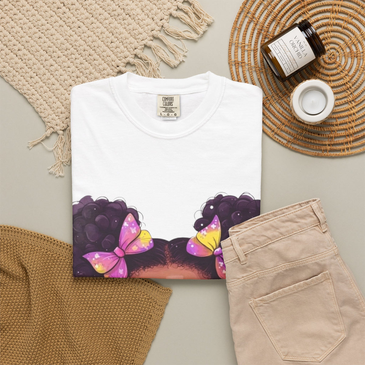 girls butterfly graphic tee